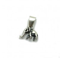 PE001255 Stylish sterling silver pendant 925 solid charm elephant